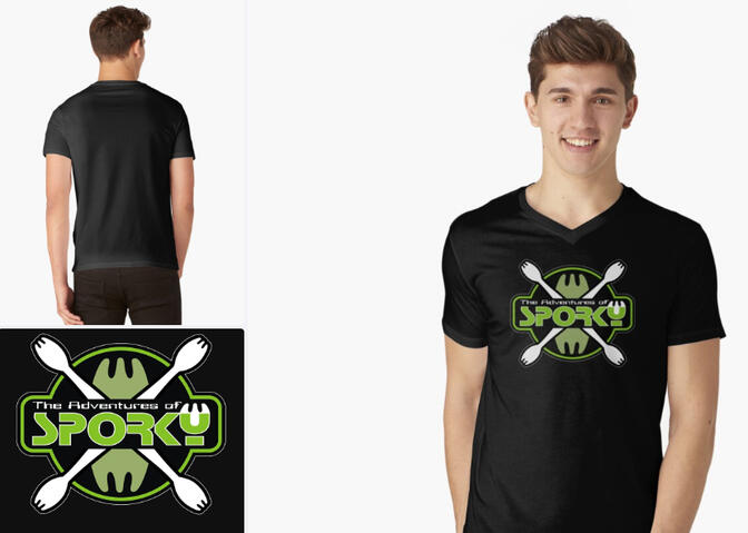 The Adventures of SPORKY t-shirt
