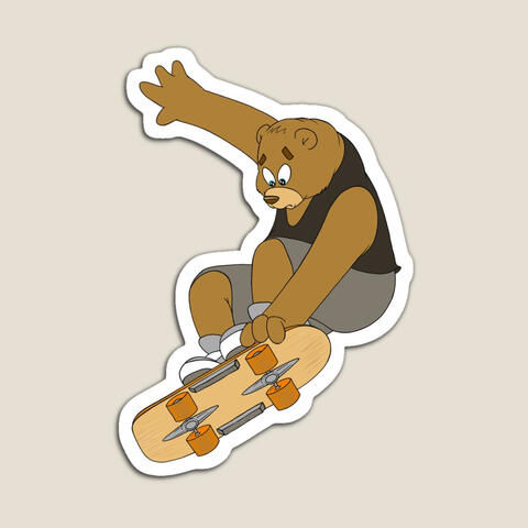 Oso Olympico - Oso Gnarly Skater Boi - California Brown Bear